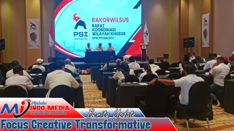 RAKORWILSUS PSI Maluku Digelar Tertutup, Bidik DPR RI 2029, Ricky Jauherissa: Kami Ingin Wakil PSI dari Maluku Duduk di Senayan
