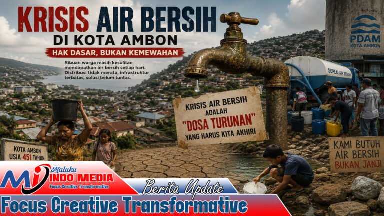 Wali Kota Ambon Sebut Krisis Air Bersih sebagai “Dosa Turunan”, Akui Masih Jadi PR Besar di Usia Kota ke-451
