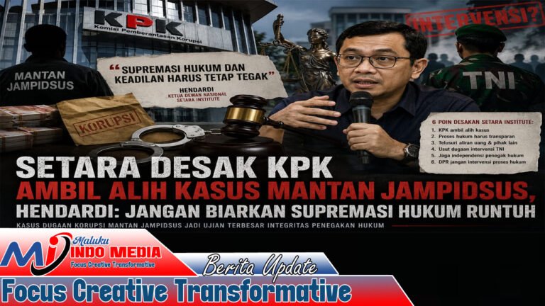 SETARA Institute Desak KPK Ambil Alih Kasus Mantan Jampidsus, Hendardi: Jangan Biarkan Supremasi Hukum Runtuh