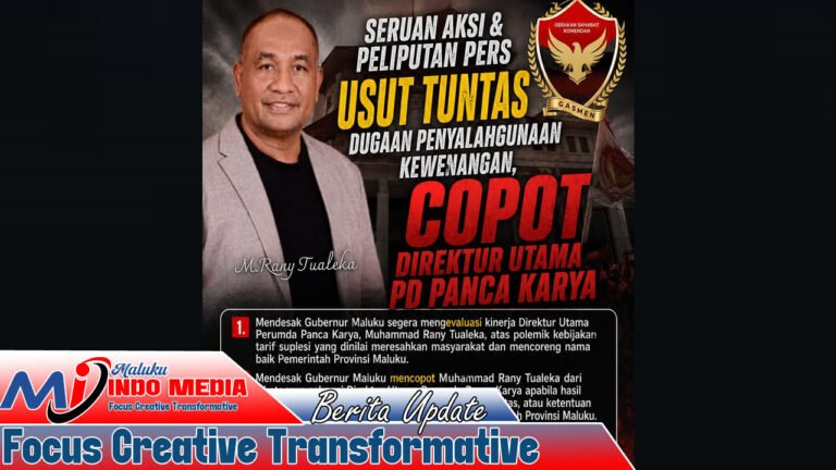 GASMEN Serukan Aksi Besar, Desak Gubernur Evaluasi dan Copot Dirut Perumda Panca Karya