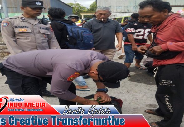 Polsek KPYS Ambon Gagalkan Penyelundupan 220 Liter Sopi Lewat Jalur Laut