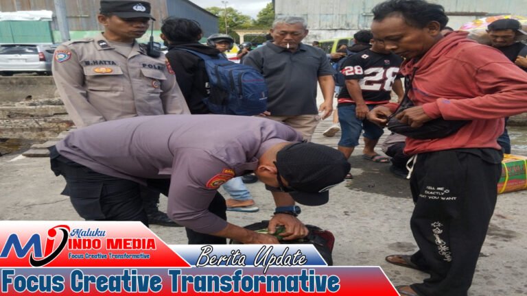Polsek KPYS Ambon Gagalkan Penyelundupan 220 Liter Sopi Lewat Jalur Laut
