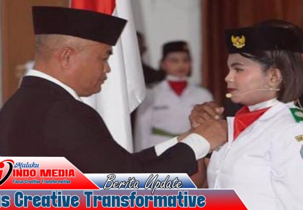 Bupati Aru Kukuhkan 60 Paskibraka: Merah Putih Siap Berkibar di HUT RI ke-81