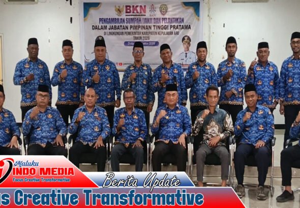 10 Pejabat Eselon II Dilantik, Bupati Aru: Tak Ada Waktu Bersantai, Buktikan dengan Kinerja!