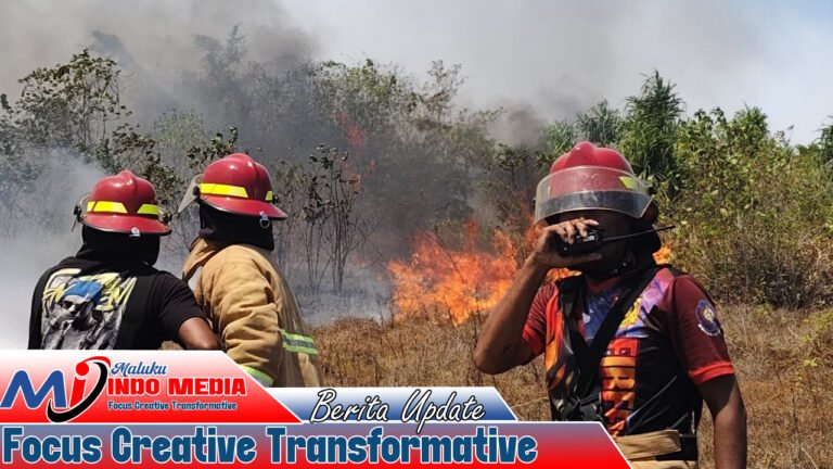 Tiga Hari, Lima Kebakaran Melanda Maluku Tenggara, Damkar Bergerak Cepat Jinakkan Api