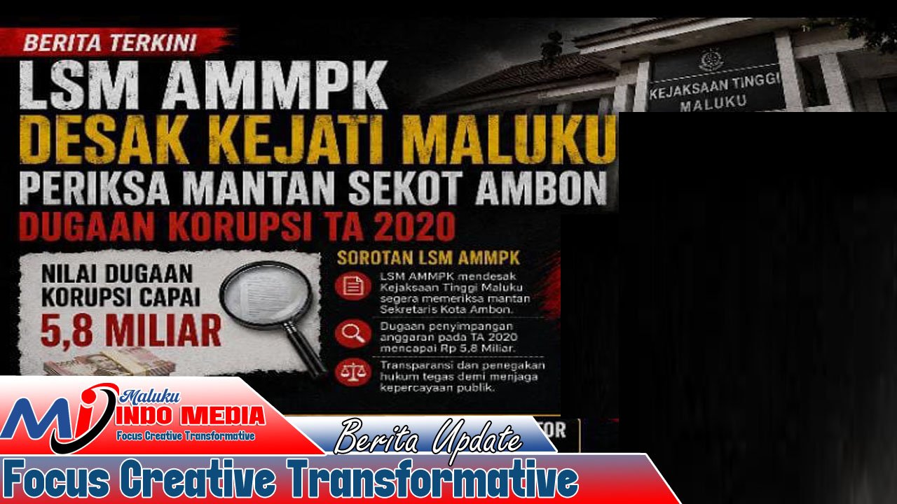 TEMUAN BPK TA 2020 SENILAI MILIARAN DISOROT, AMMPK DESAK KEJATI MALUKU PERIKSA MANTAN SEKOT AMBON DAN BENDAHARA