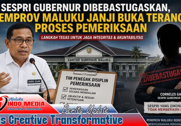 Dugaan Sespri Bawa Wanita ke Ruang Kerja Jadi Sorotan, Pemprov Maluku Tekankan Etika dan Pemeriksaan Objektif