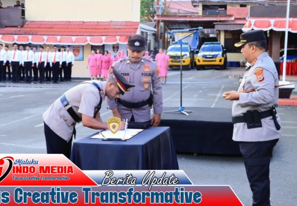 Mutasi Strategis di Polresta Ambon, Kapolresta Tegaskan Jabatan adalah Amanah untuk Meningkatkan Pelayanan Publik