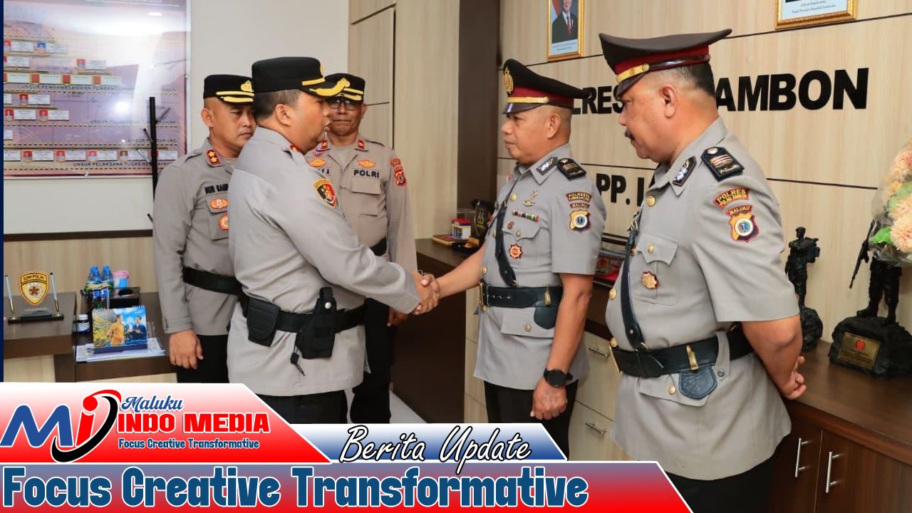 Kapolresta Ambon Pimpin Sertijab Kapolsek Saparua dan Kasat Samapta, Tekankan Regenerasi Kepemimpinan Polri