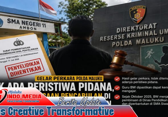 Gelar Perkara Polda Maluku: Penyelidikan Dugaan Pencabulan di SMA Negeri 11 Ambon Dihentikan, Dinas Pendidikan Nyatakan Guru BW Dapat Kembali Menjalankan Tugas