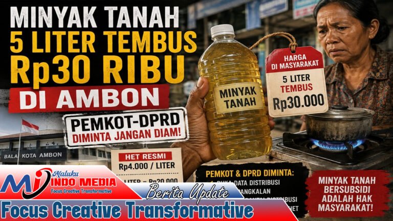 Minyak Tanah 5 Liter Tembus Rp30 Ribu di Ambon, Pemkot dan DPRD Diminta Jangan Diam!