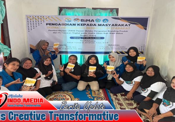 Tim PKM Universitas Pattimura Dampingi UMKM Abon Ikan Wael Malua Negeri Ureng Perkuat Branding dan Pemasaran Digital