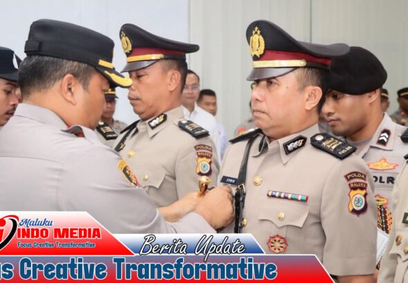 Polresta Ambon Gelar Sertijab Kabagren dan Kapolsek Salahutu, Dua Pejabat Baru Dilantik