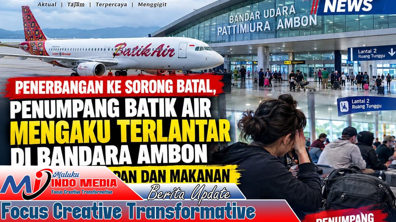 Penumpang Batik Air Tujuan Sorong Terlantar di Bandara Ambon, Mengaku Tak Diberi Penginapan dan Makanan