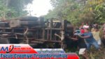 Gagal Taklukkan Tanjakan Taeno, Truk Tangki Air Terguling! Sopir Patah Lengan, Arus Lalu Lintas Sempat Lumpuh